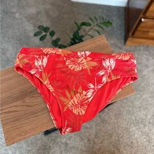 Roxy Ribbed Floral Bikini Bottoms